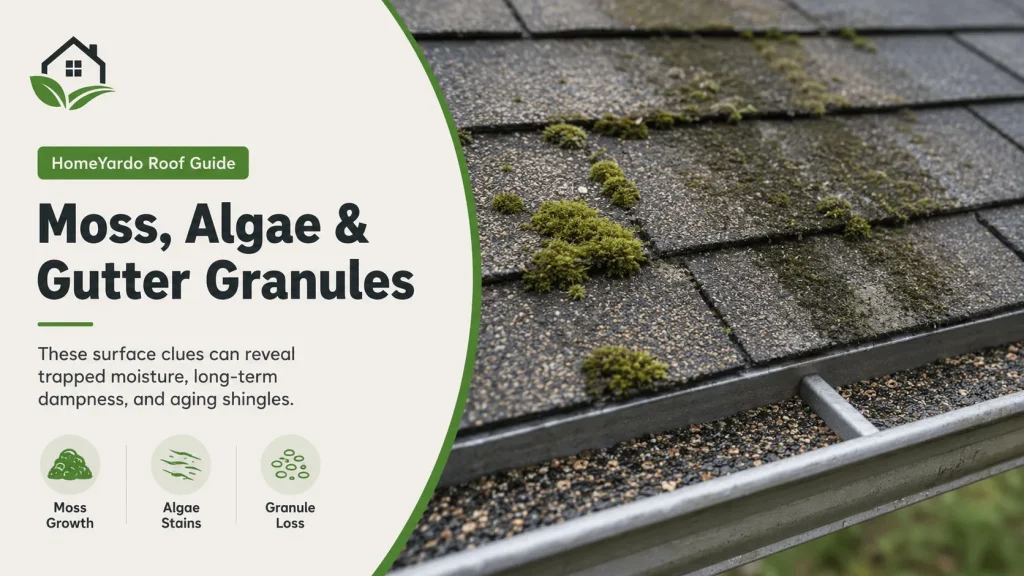 Moss, Algae, and Gutter Granules Tell You More Than You Think