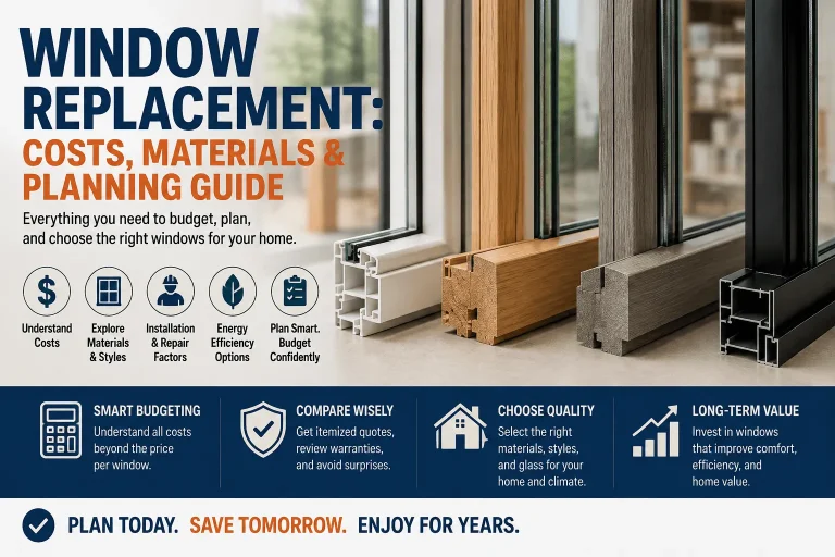 Planning Your Window Replacement Costs, Materials, and More