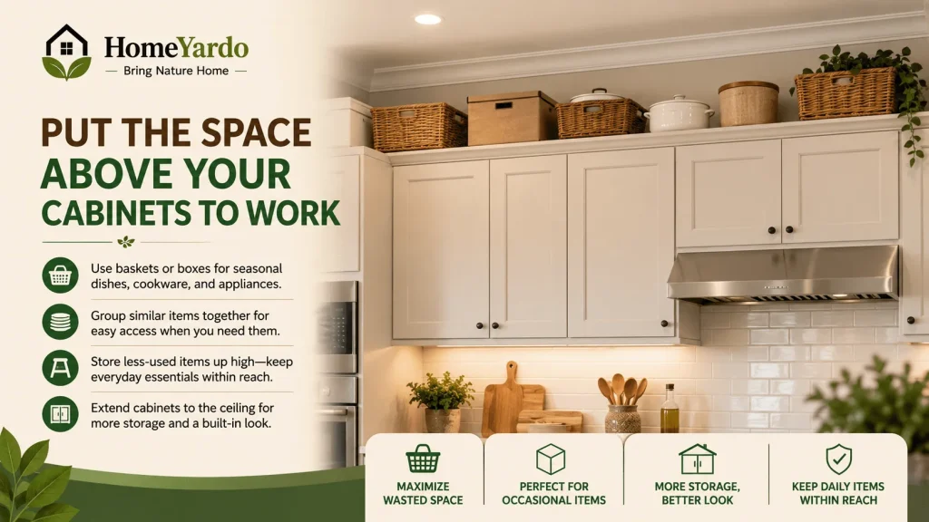 Put the Space Above Your Cabinets to Work