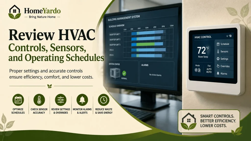Review HVAC Controls, Sensors, and Operating Schedules