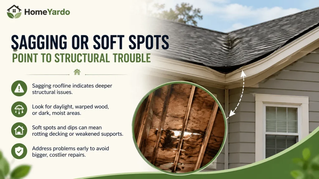 Sagging or Soft Spots Point to Structural Trouble