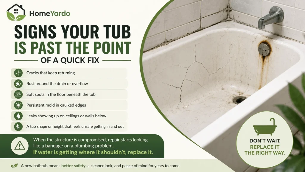 Signs Your Tub Is Past the Point of a Quick Fix