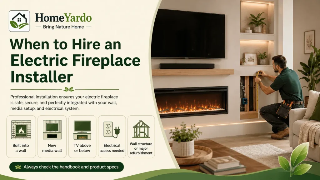When to Hire an Electric Fireplace Installer