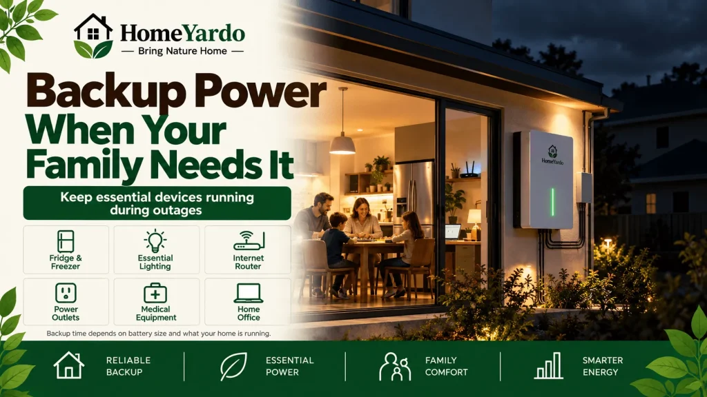 1. Backup Power When Your Family Needs It Most