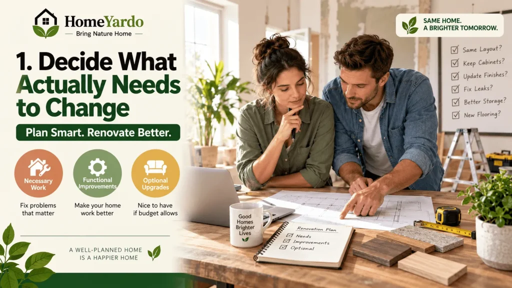 1. Decide What Actually Needs to Change