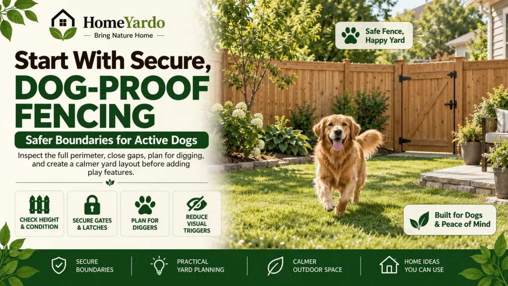 1. Start With Secure, Dog-Proof Fencing