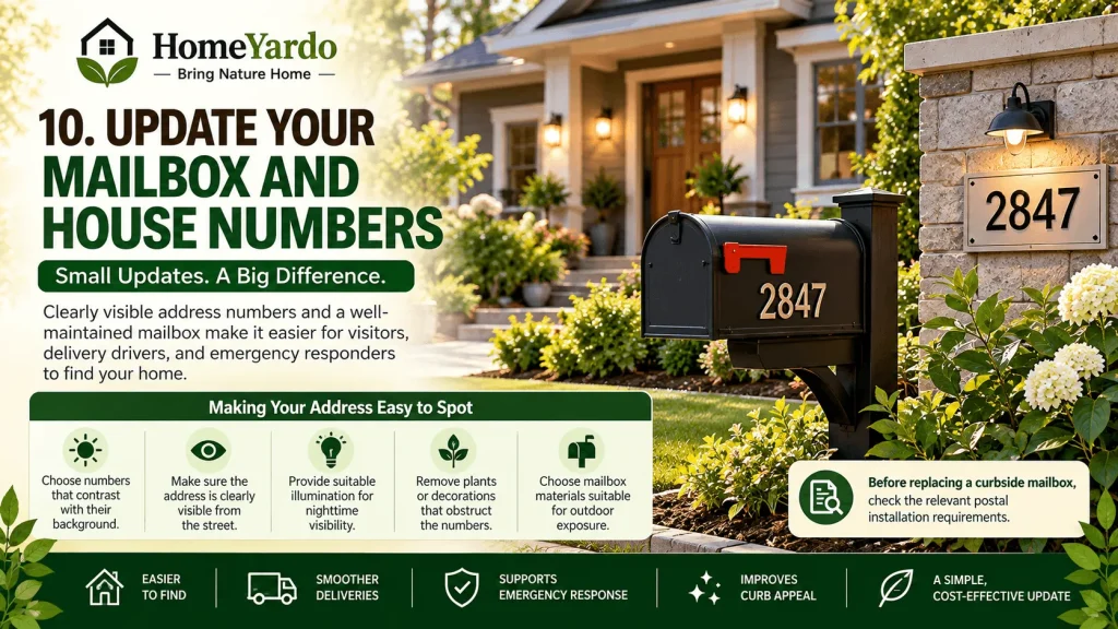 10. Update Your Mailbox and House Numbers