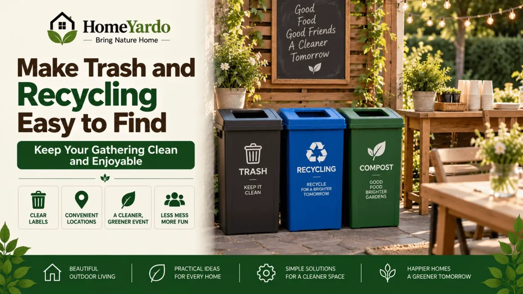 11. Make Trash and Recycling Easy to Find