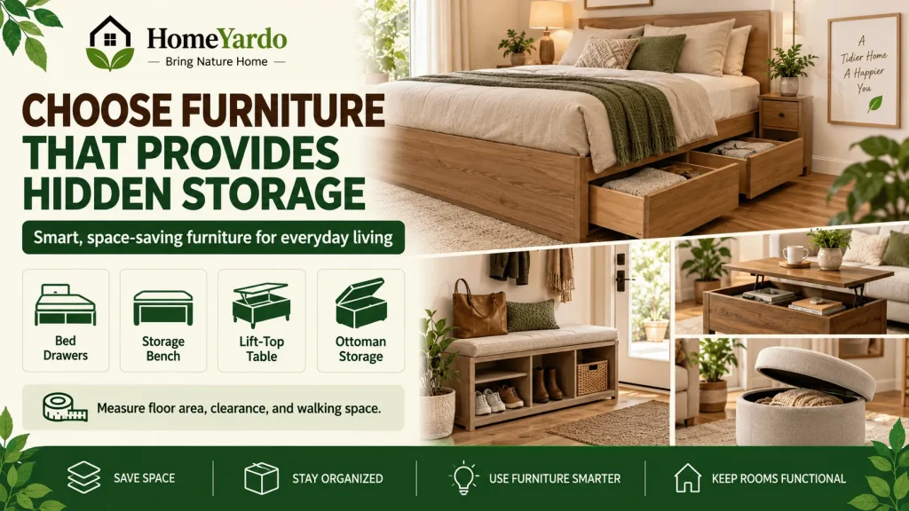 2. Choose Furniture That Provides Hidden Storage