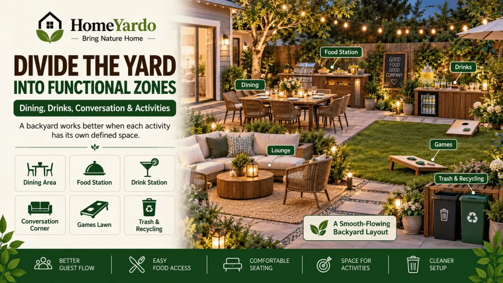 2. Divide the Yard Into Functional Zones