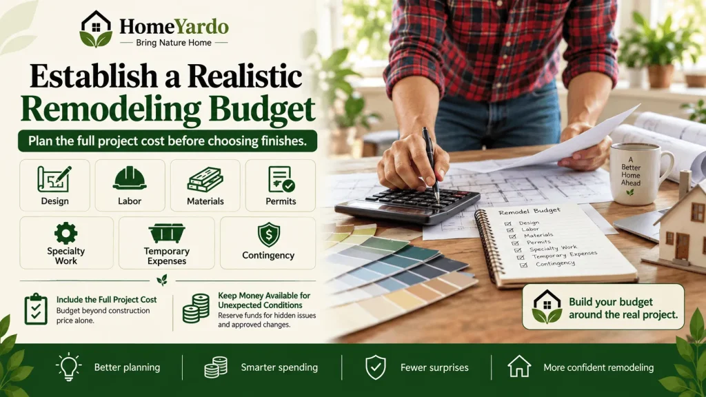 2. Establish a Realistic Remodeling Budget