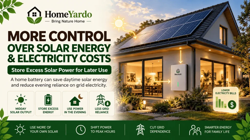 2. More Control of Solar Energy and Electric Costs