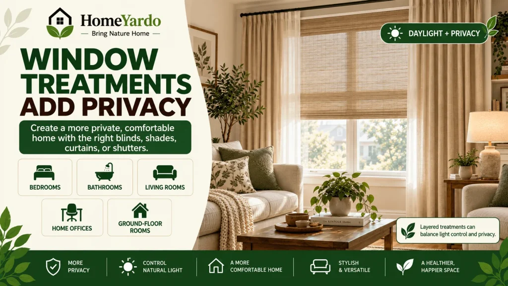 2. Window Treatments Add Privacy