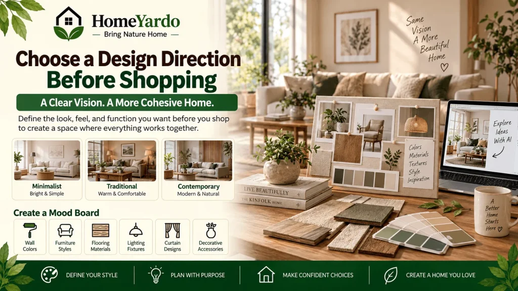 3. Choose a Design Direction Before Shopping