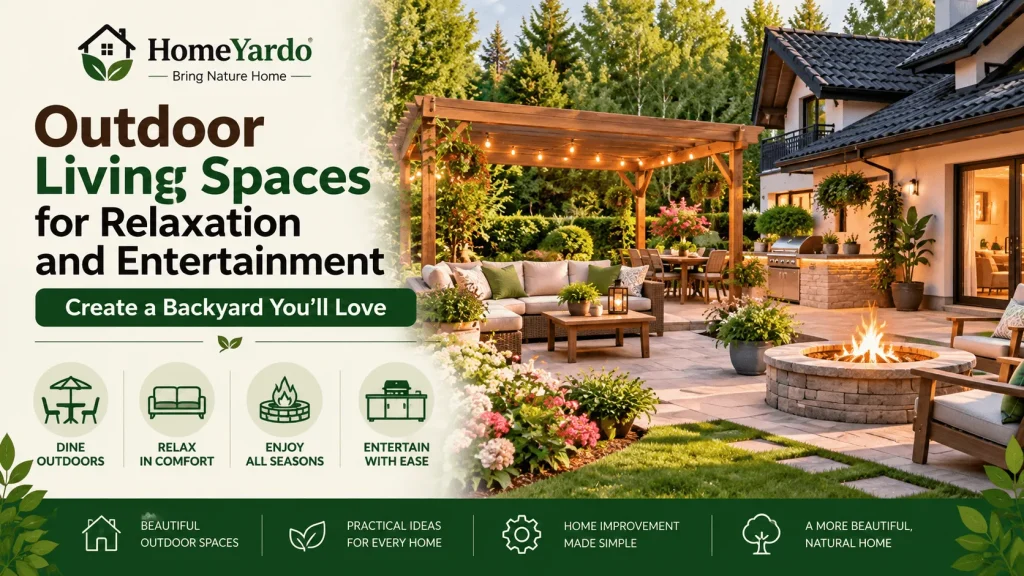 3. Outdoor Living Spaces for Relaxation and Entertainment