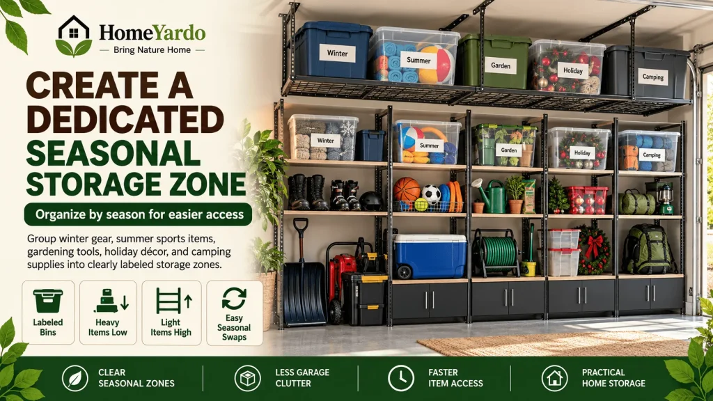 4. Create a Dedicated Seasonal Storage Zone