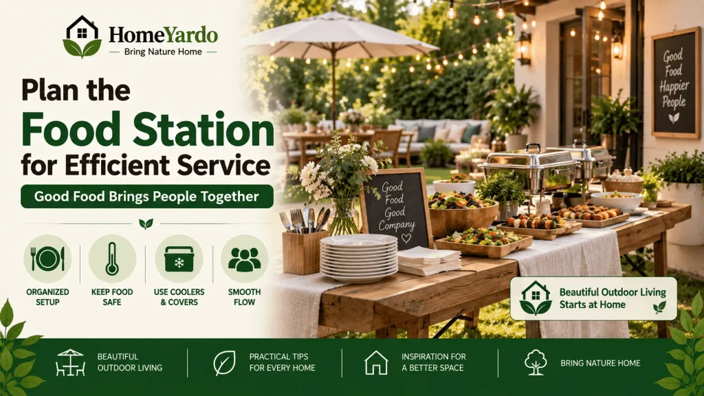 5. Plan the Food Station for Efficient Service