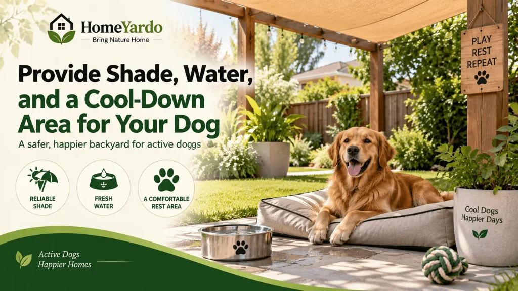 5. Provide Shade, Water, and a Cool-Down Area