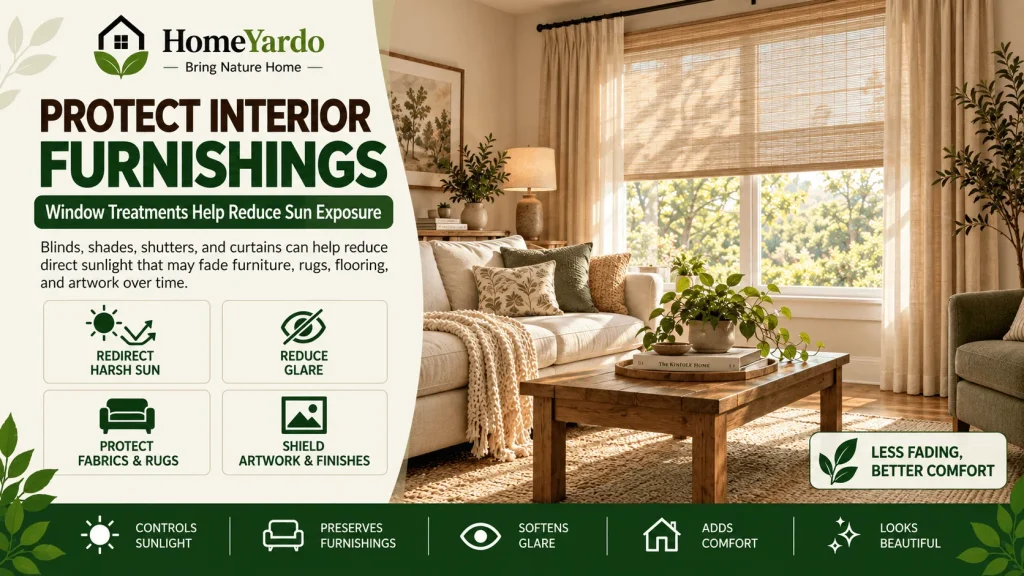 5. Window Treatments Can Help Protect Interior Furnishings