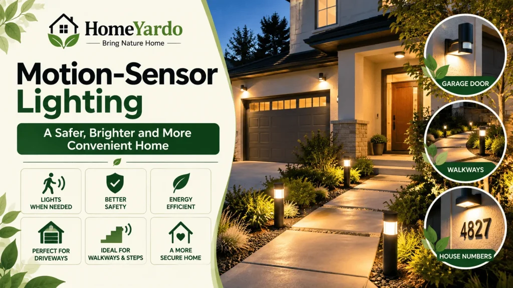 6. Add Motion-Sensor Lighting to Driveways and Walkways