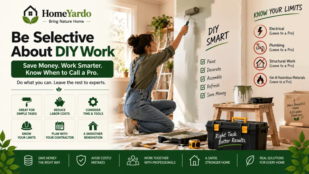 6. Be Selective About DIY Work