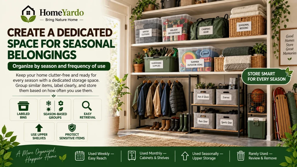 6. Create a Dedicated Space for Seasonal Belongings