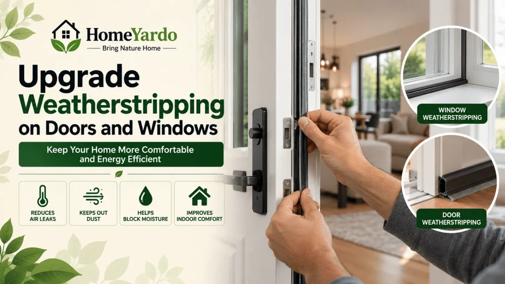 7. Upgrade Weatherstripping on Doors and Windows