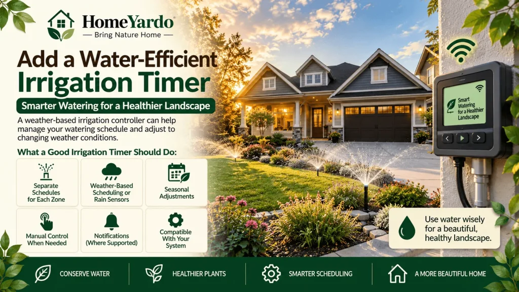 9. Add a Water-Efficient Irrigation Timer