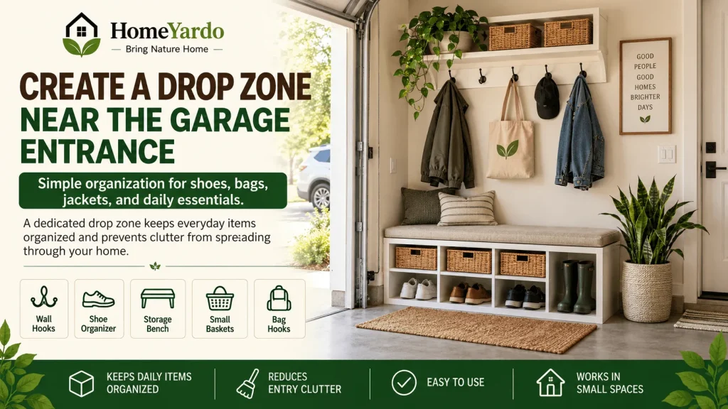 9. Create a Drop Zone Near the Garage Entrance