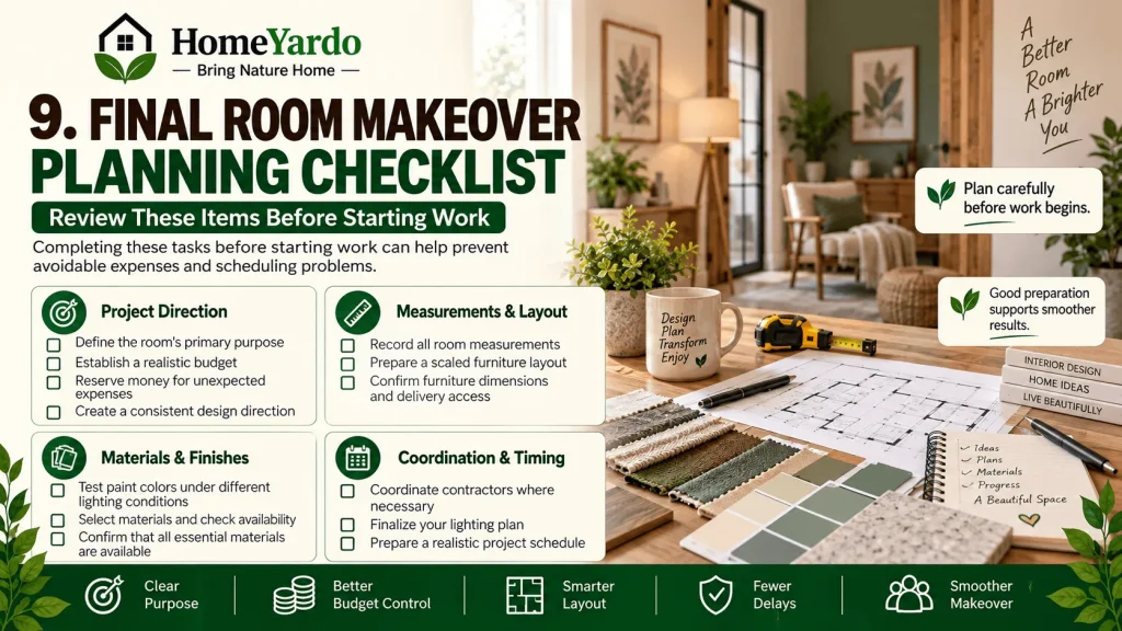 9. Final Room Makeover Planning Checklist