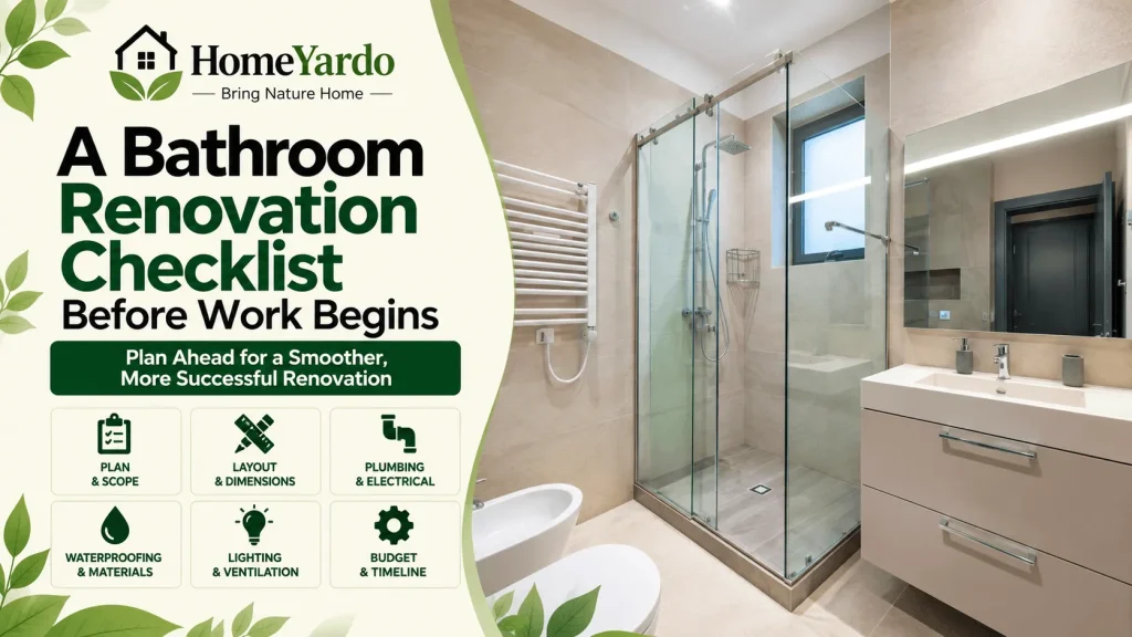 A Bathroom Renovation Checklist Before Work Begins