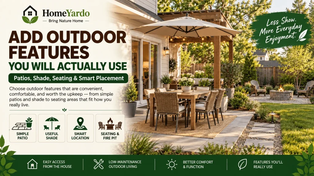 Add Outdoor Features You Will Actually Use