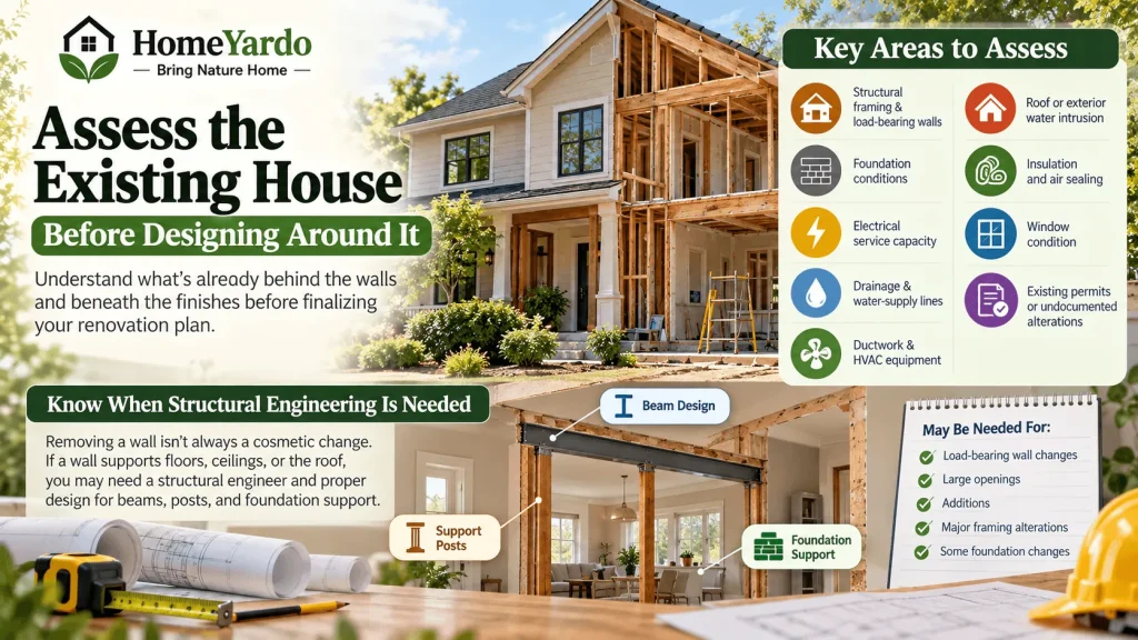 Assess the Existing House Before Designing Around It