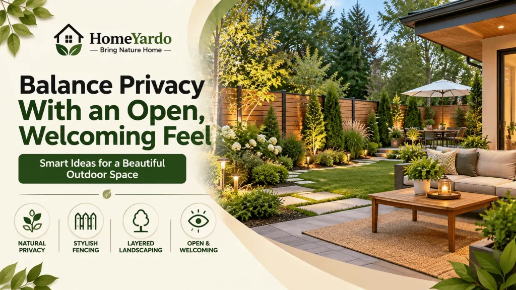 Balance Privacy With an Open, Welcoming Feel