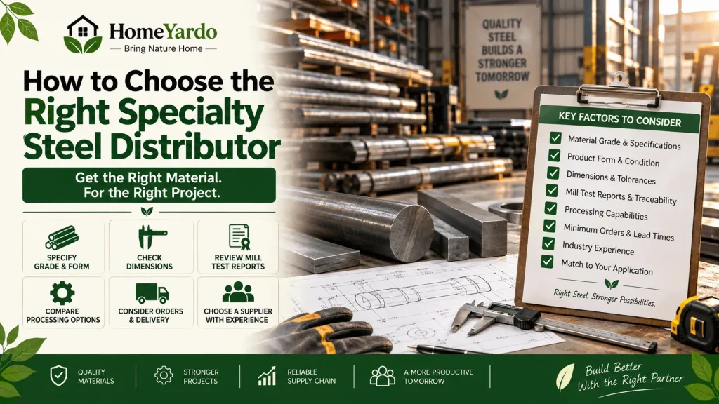 How to Choose the Right Specialty Steel Distributor