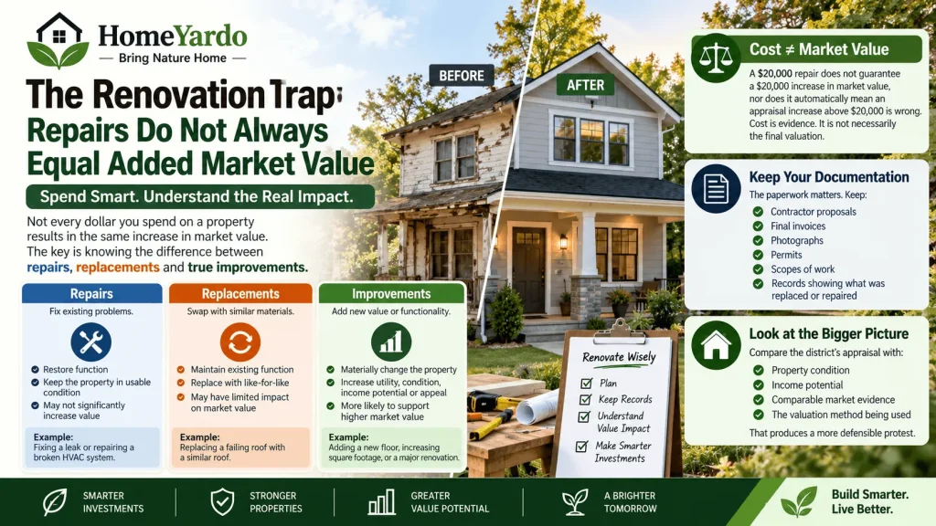 The Renovation Trap: Repairs Do Not Always Equal Added Market Value