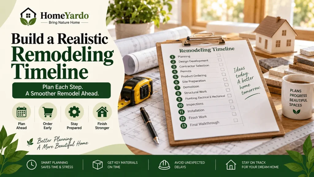 9. Build a Realistic Remodeling Timeline