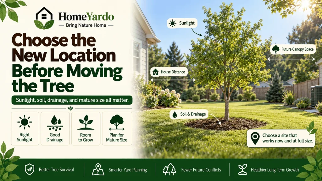 Choose the New Location Before Moving the Tree