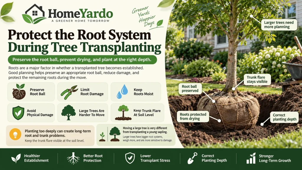 Protect the Root System During Tree Transplanting