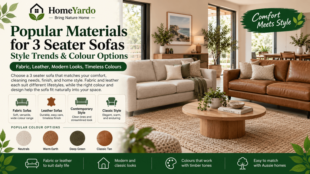 Popular Materials For 3 Seater Sofas