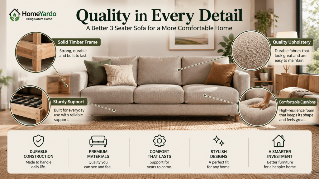 Quality Indicators In 3 Seater Sofas