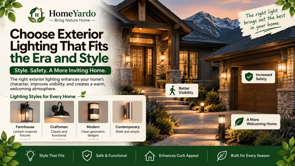 Choose Exterior Lighting That Fits the Era and Style
