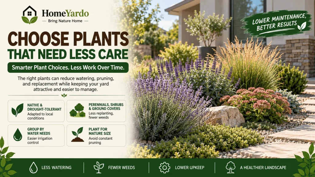 Choose Plants That Need Less Care