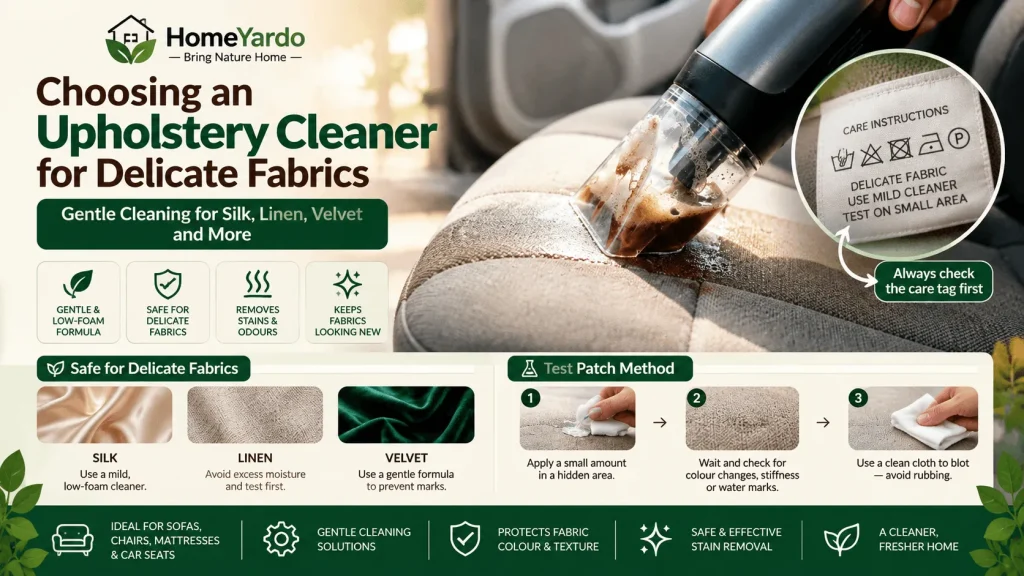 Choosing an Upholstery Cleaner for Delicate Fabrics