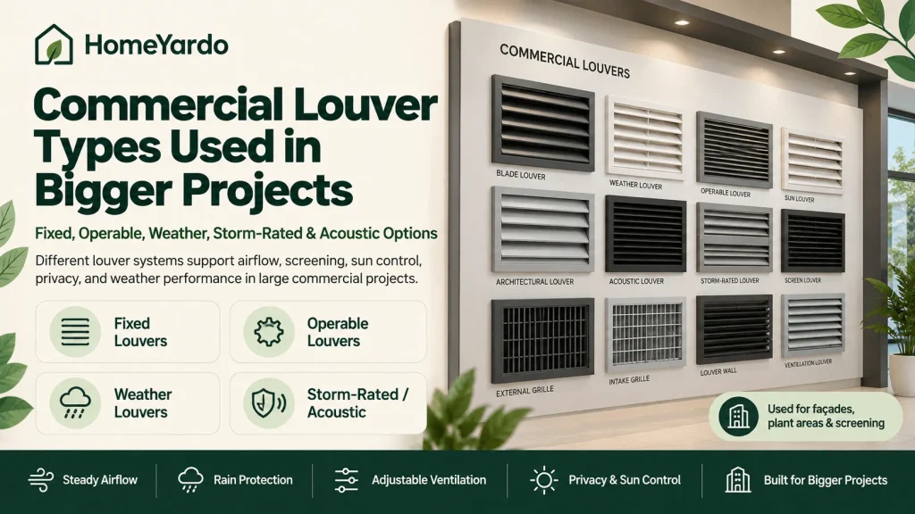 Commercial Louver Types Used in Bigger Projects