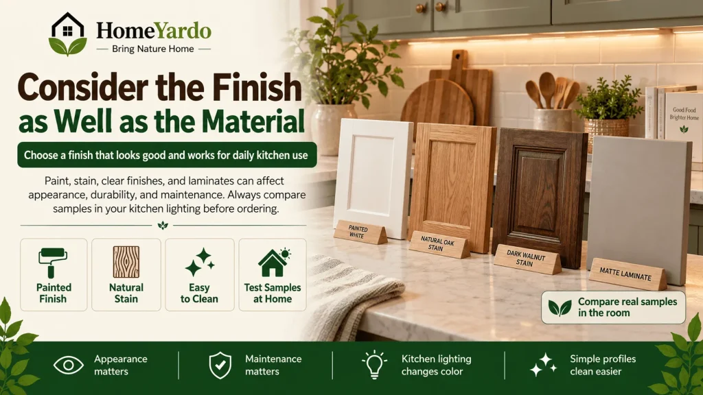 Consider the Finish as Well as the Material