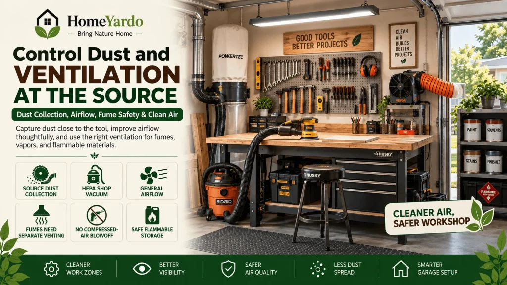 Control Dust and Ventilation at the Source