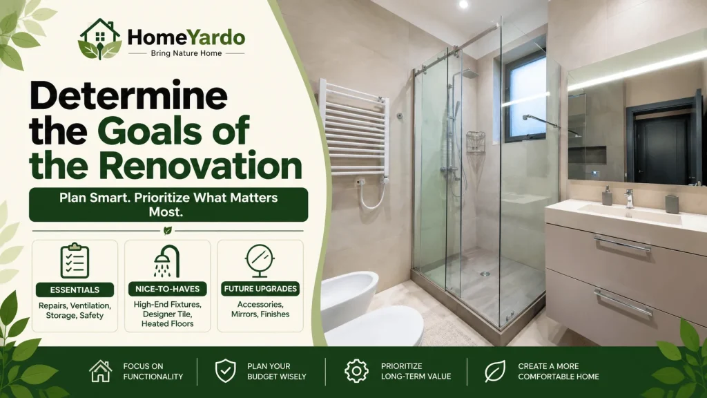 Determine the Goals of the Renovation