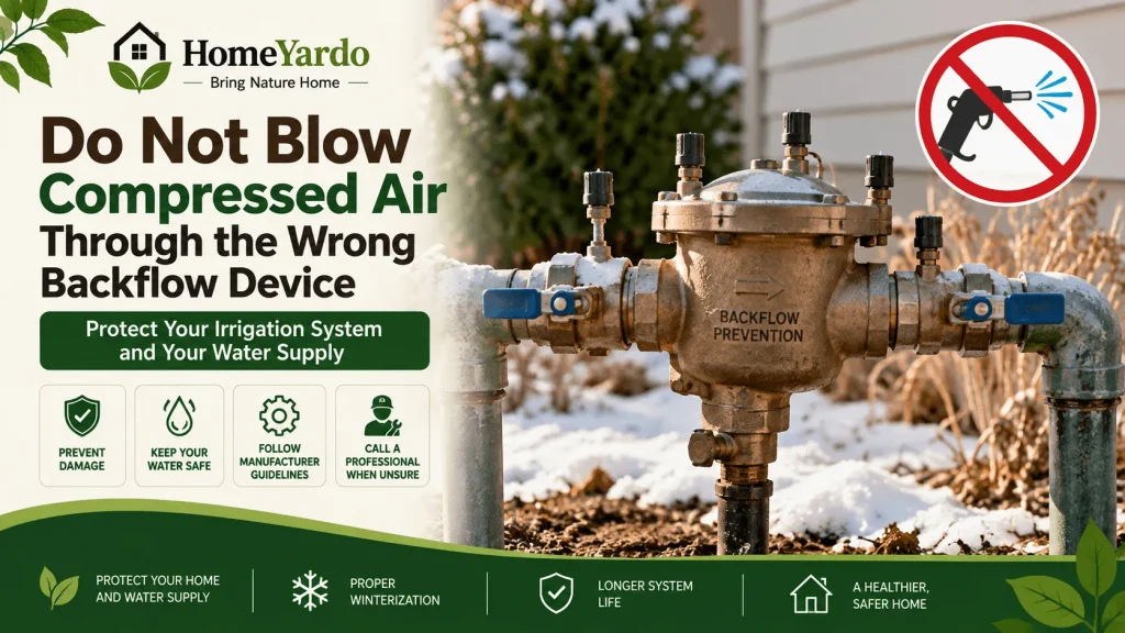 Do Not Blow Compressed Air Through the Wrong Backflow Device