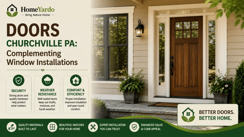 Doors Churchville PA Complementing Window Installations